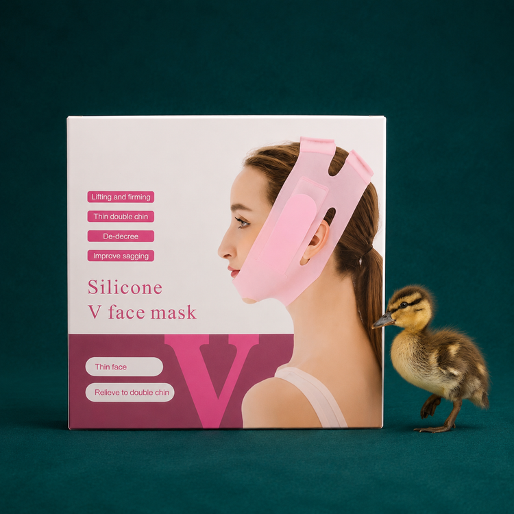 غبغب بند سیلیکونی V Face Mask وارداتی اورجینال کاهش غبغب و فرم دهی خط فک