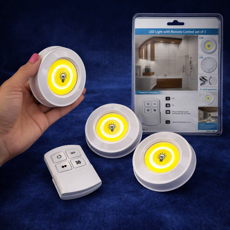 چراغ زیر کابینتی 3in1 وارداتی اورجینال روشنایی نقاط کم نور کابینت و کمد