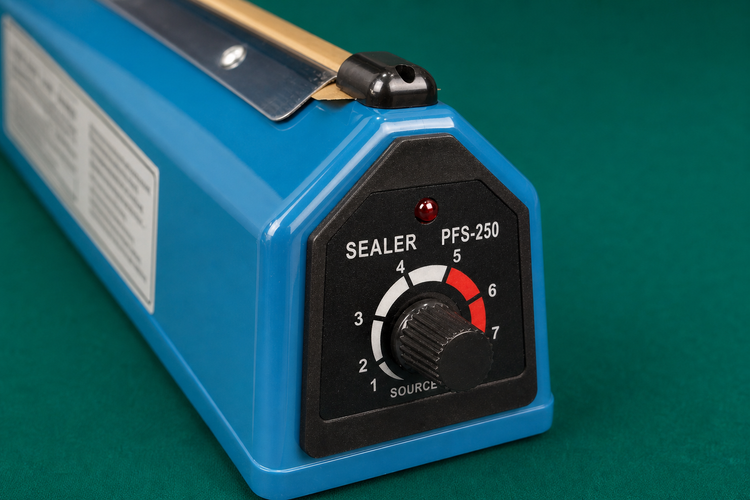 دستگاه پرس حرارتی PFS-250 و دوخت پلاستیک برقی اورجینال ۲۵ سانت ایمپالس سلر
