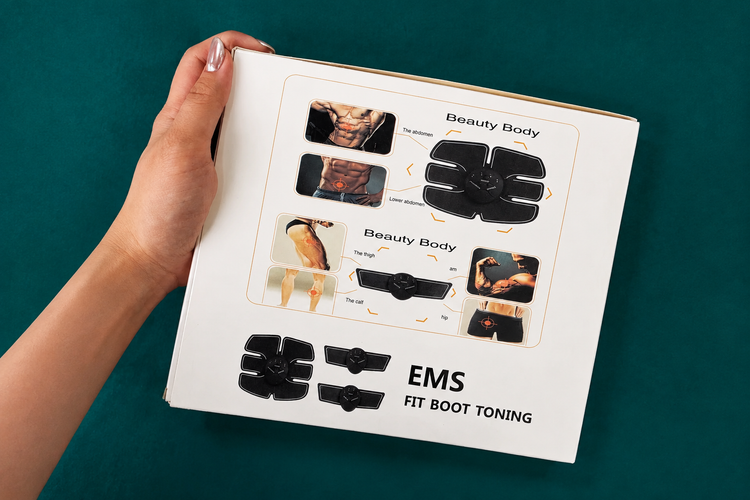 دستگاه عضله ساز بازو و سیکس پک EMS اورجینال Mobile-Gym (۳ عددی)