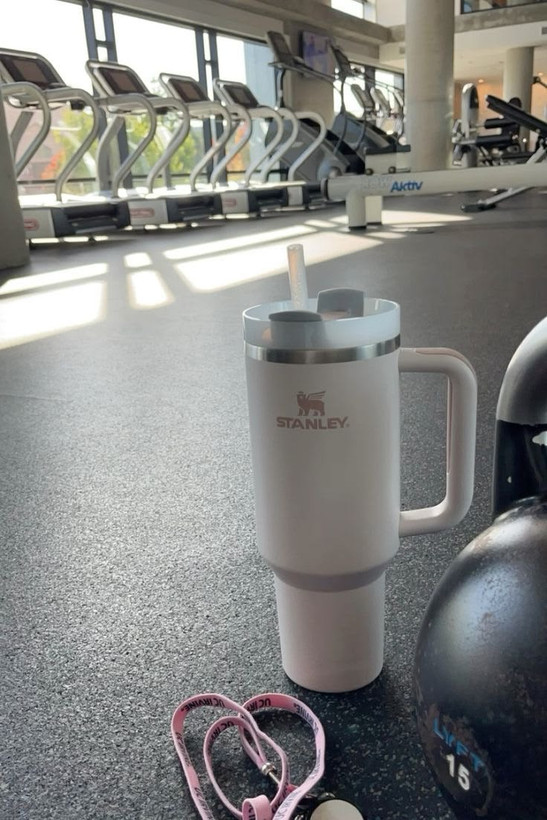 ماگ استنلی دسته دار اورجینال The Quencher H2.O FlowState™ Tumbler 40 oz دوجداره نی دار1.18 لیتر