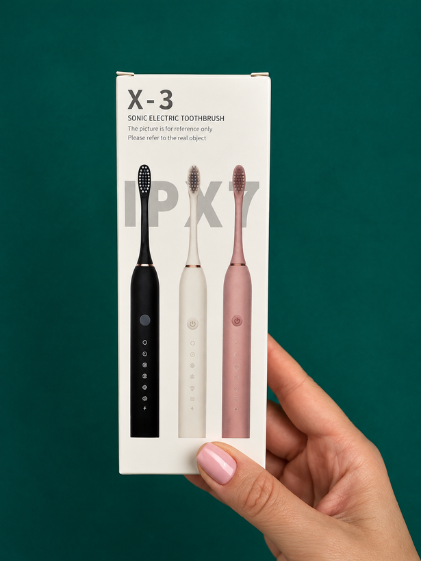 مسواک شارژی X-3 شش حالته اورجینال ضد آب IPX7 با 4 سری