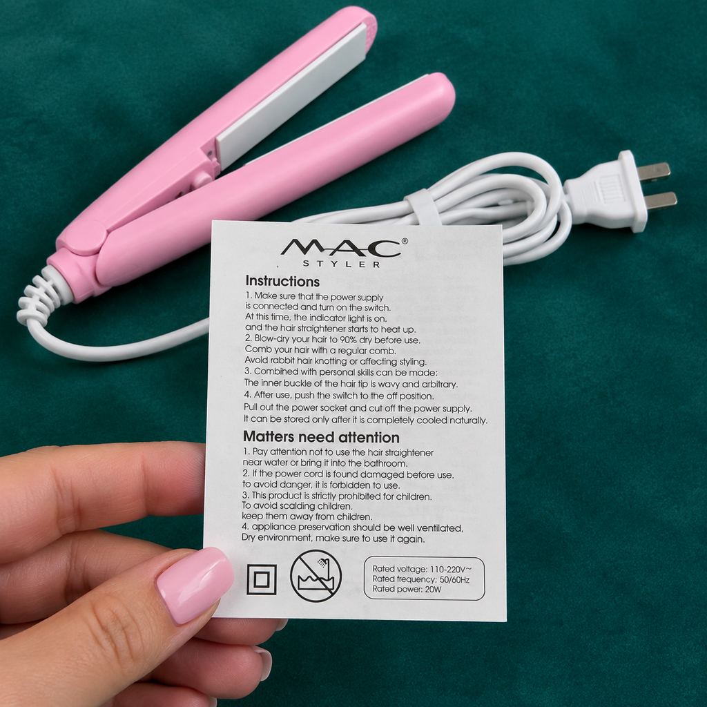 اتو مو مسافرتی اورجینال M.A.C STYLER سرامیکی