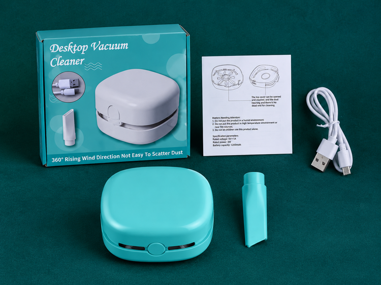 جارو شارژی دسکتاپ مینی جارو رومیزی Desktop Vacuum Cleaner با سری باریک