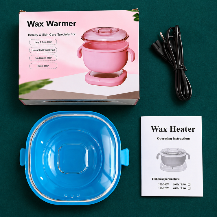 دستگاه ذوب وکس سیلیکونی تاشو Wax Warmer اورجینال موم گرم کن 400 میلیلیتری 100 وات