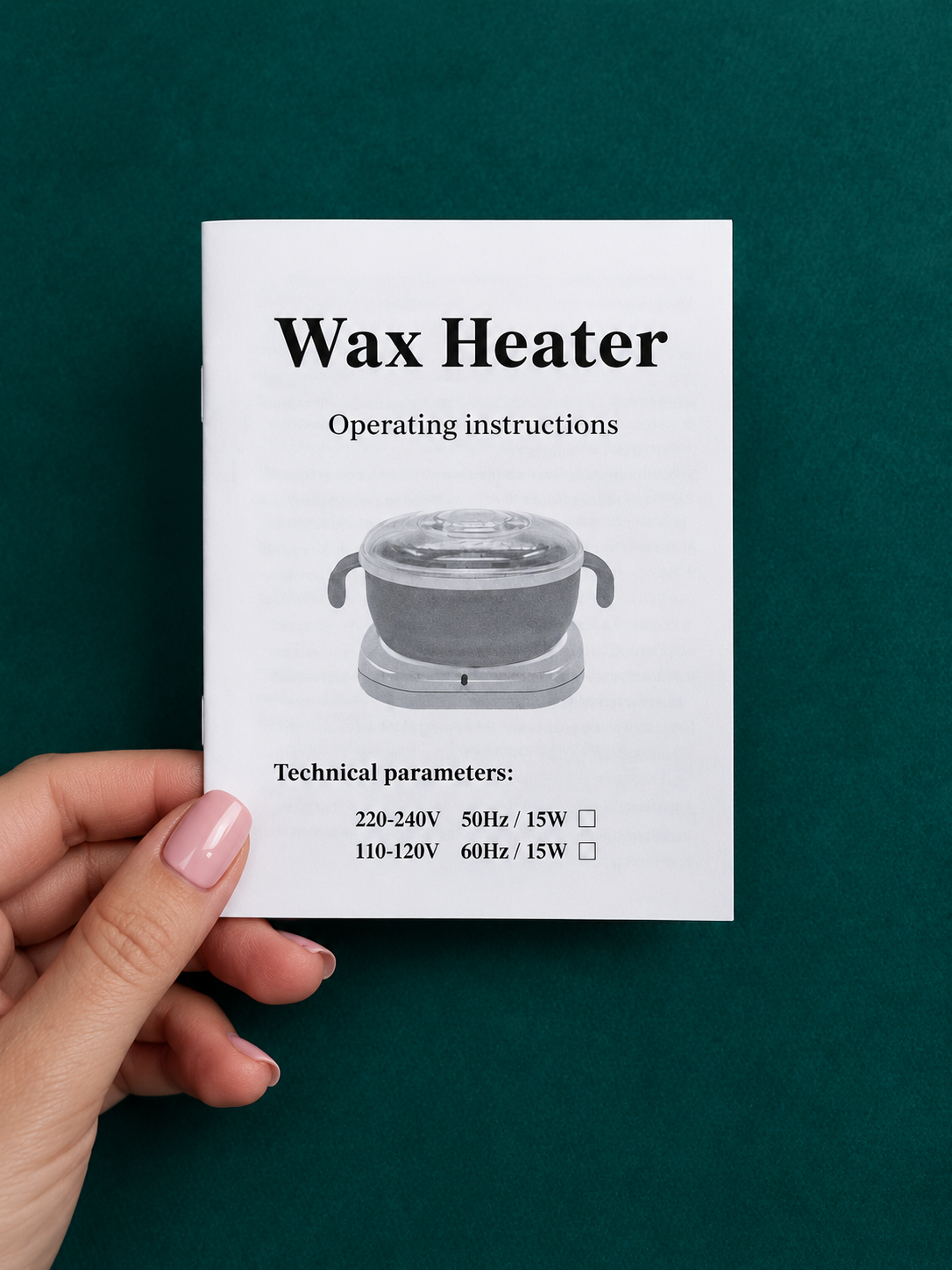 دستگاه ذوب وکس سیلیکونی تاشو Wax Warmer اورجینال موم گرم کن 400 میلیلیتری 100 وات