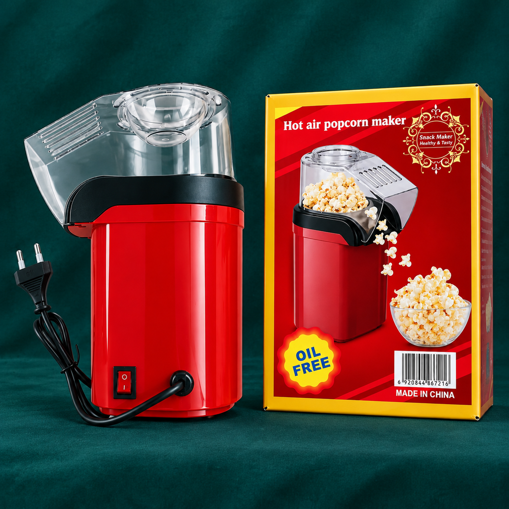پاپ کورن ساز بدون روغن MiniJoy پفیلا ساز برقی 1200 وات با هوای گرم